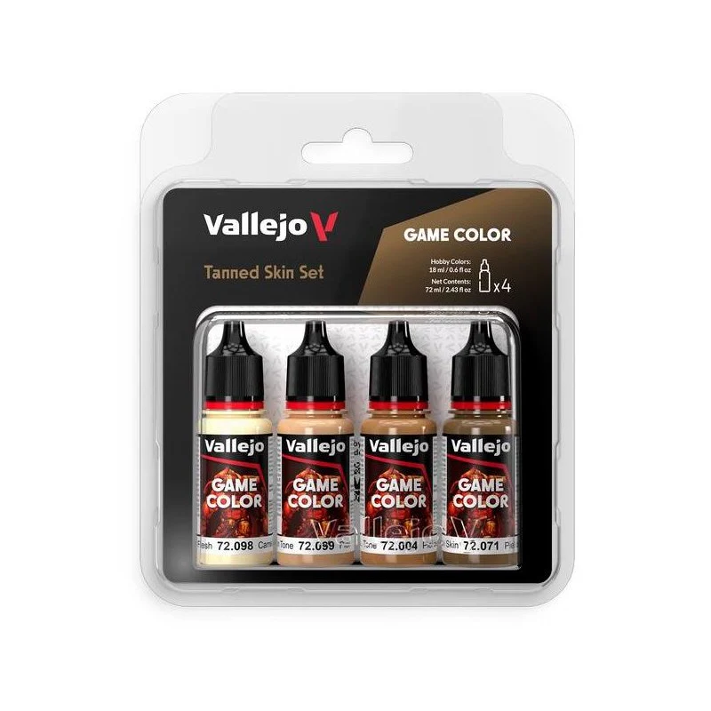 72.380 GAME COLOR SET PIEL BRONCEADA 4 X 18ml