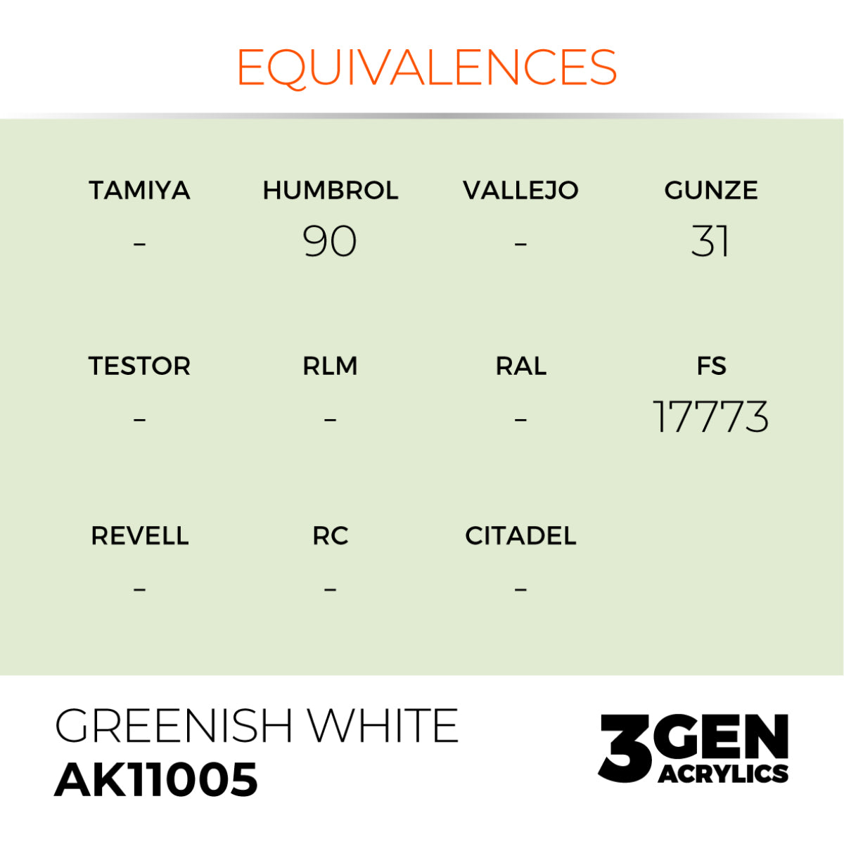 AK11005 GREENISH WHITE