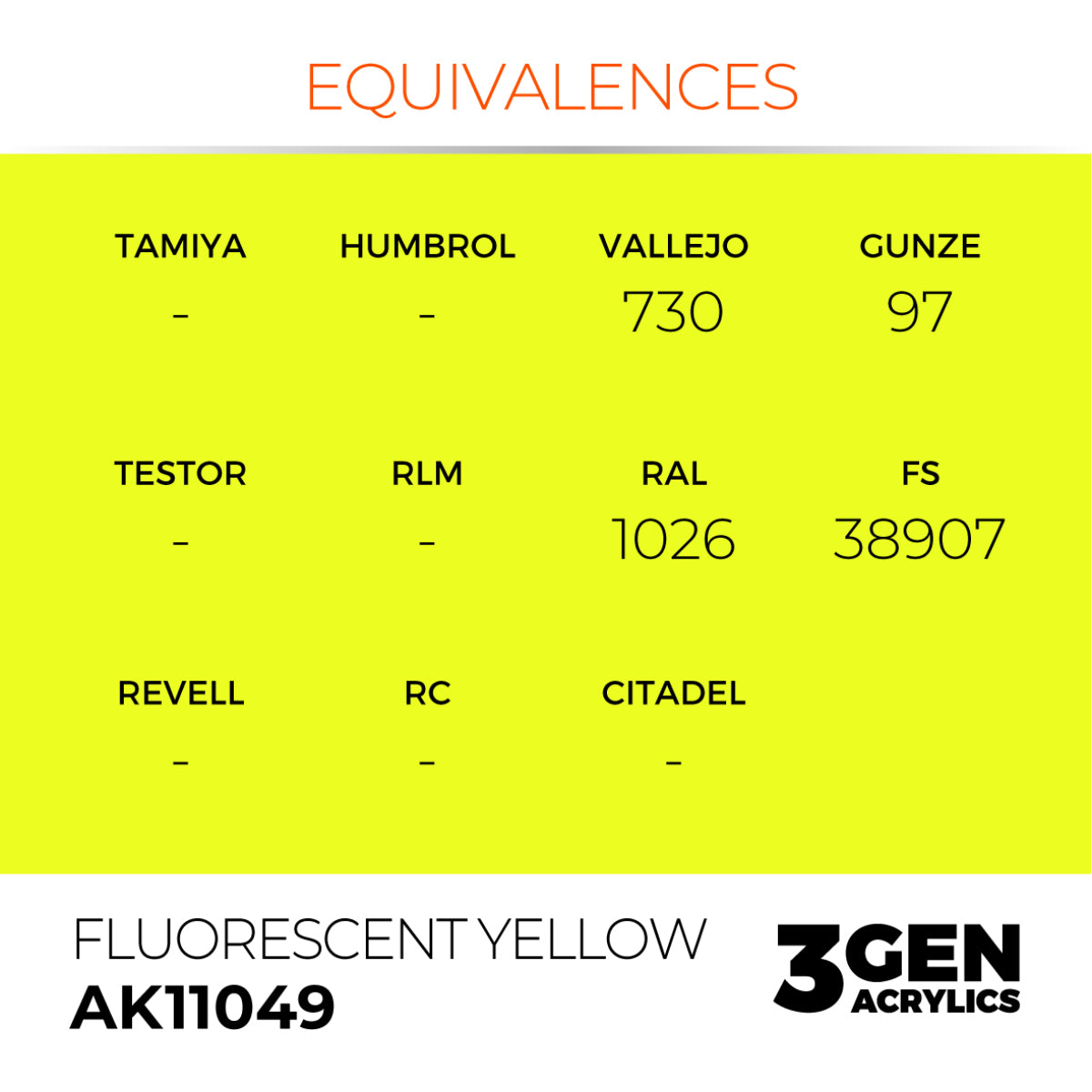 AK11049 FLUORESCENT YELLOW