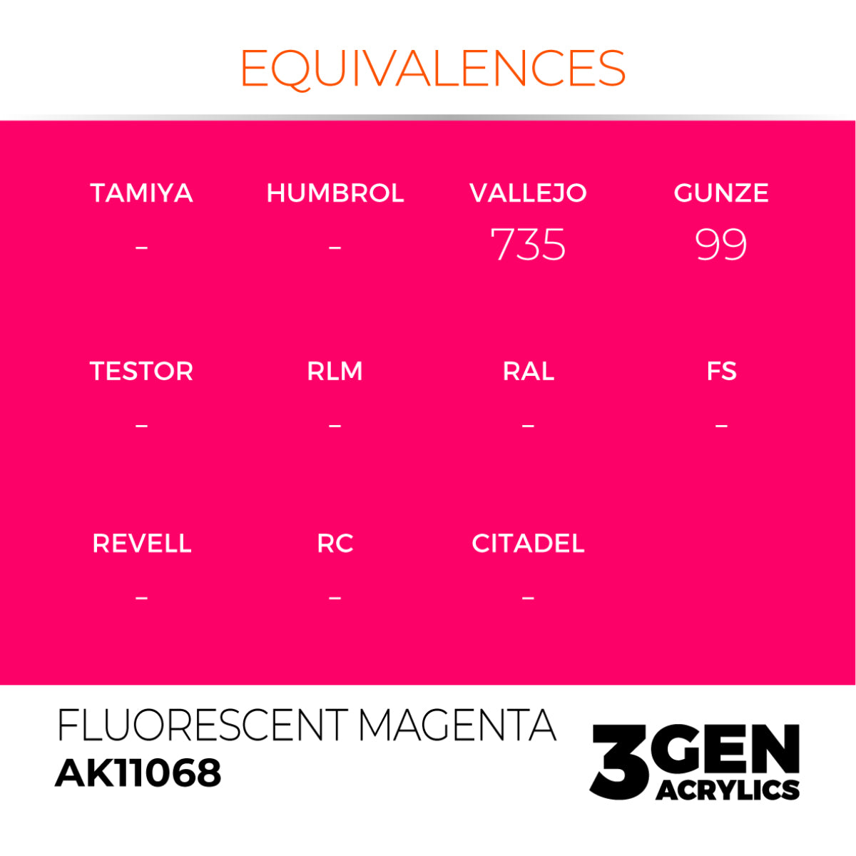 AK11068 FLUORESCENT MAGENTA
