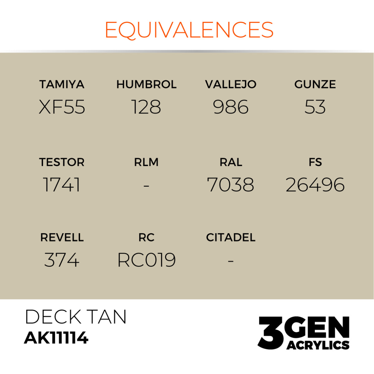 AK11114 DECK TAN