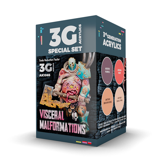 AK1065 WARGAME COLOR SET. VISCERAL MALFORMATIONS