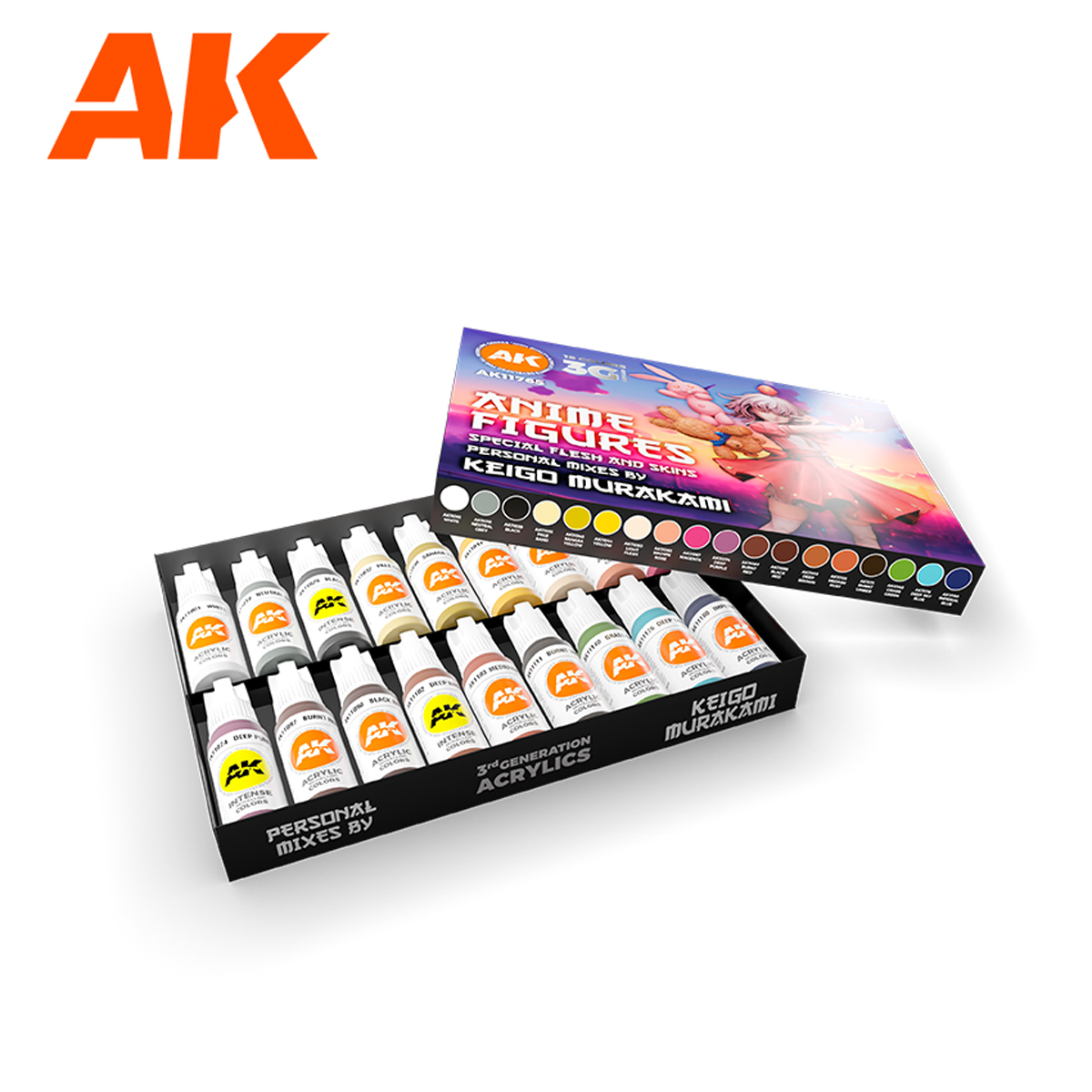 AK11765 SIGNATURE SET – KEIGO MURAKAMI PERSONAL MIXES – ANIME FIGURES PAINT SET