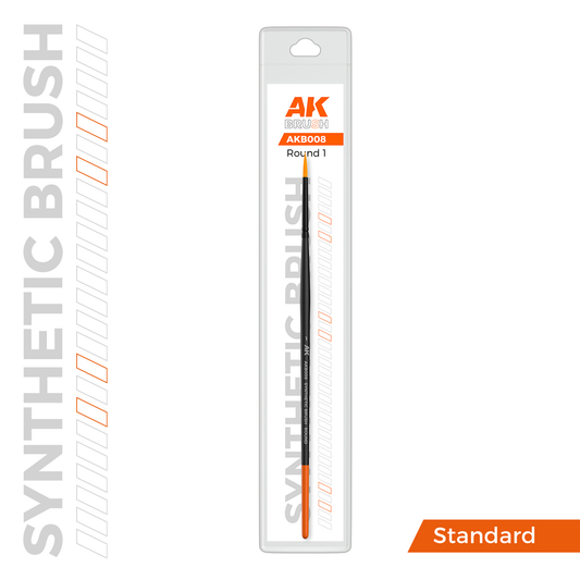 AKB008 AK SYNTHETIC BRUSH – ROUND 1