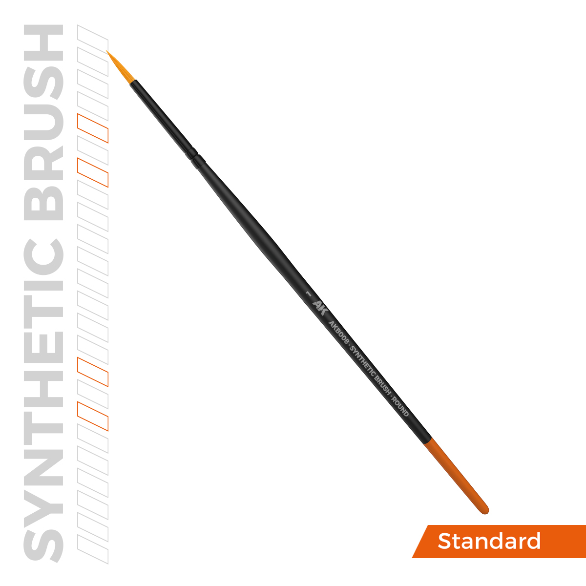 AKB008 AK SYNTHETIC BRUSH – ROUND 1