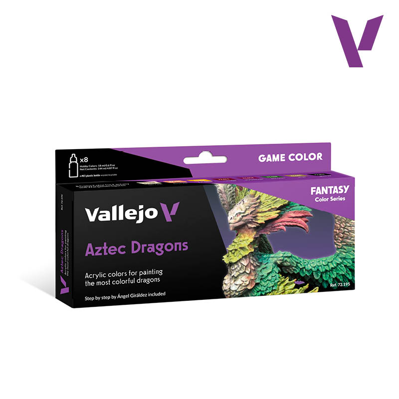 72.195 Game Color Set :Aztec Dragons By A.Giraldez